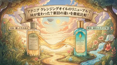 アテニアクレンジングオイルのリニューアルで何が変わった？新旧の違いを徹底比較！